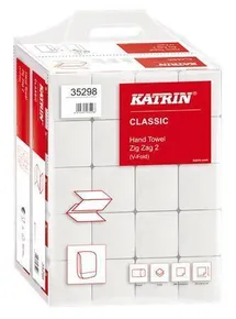 Ręczniki papierowe białe składane dwuwarstwowe 4000 szt. KATRIN
